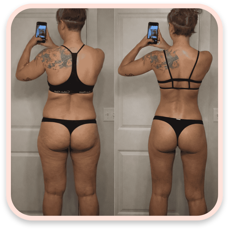 Before and after results